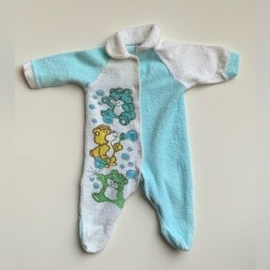 Vintage Adorable Blue and White Kids One Piece